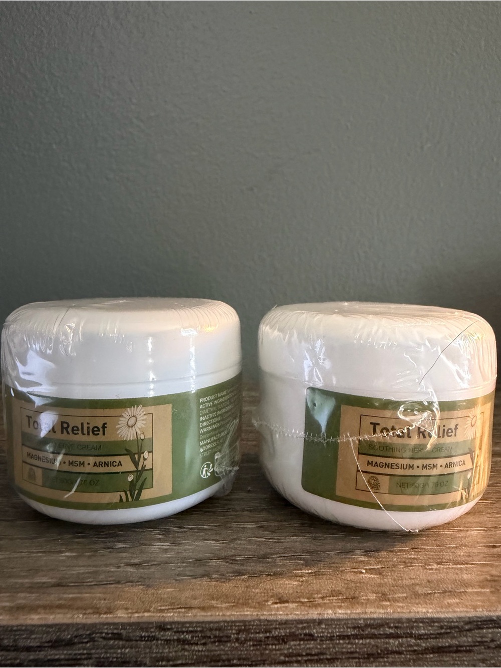 Soothing Body Cream with Magnesium & Arnica-set of two